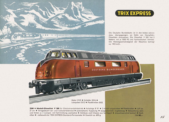 Trix Express Katalog 1963