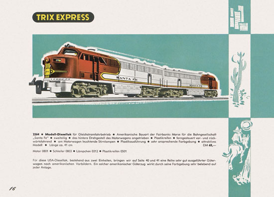 Trix Express Katalog 1963