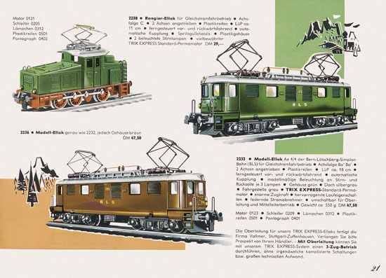 Trix Express Katalog 1963