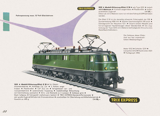 Trix Express Katalog 1963