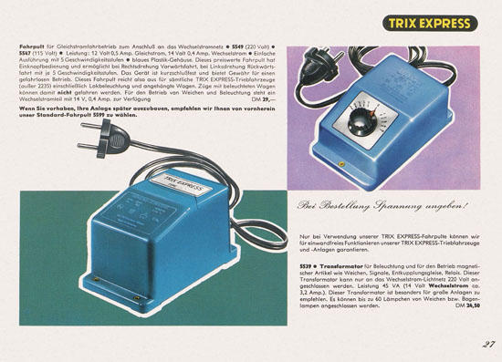 Trix Express Katalog 1963