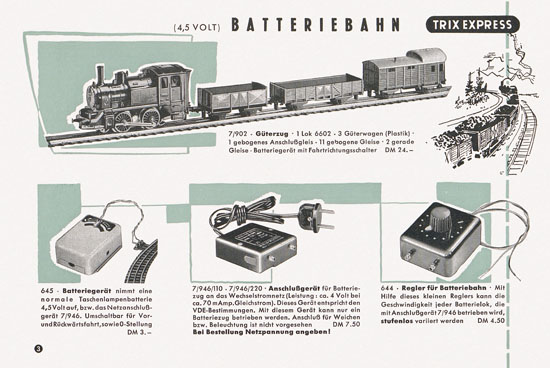 Trix Express Katalog 1958