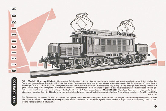 Trix Express Katalog 1958