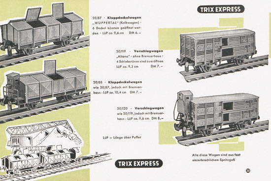 Trix Express Katalog 1958