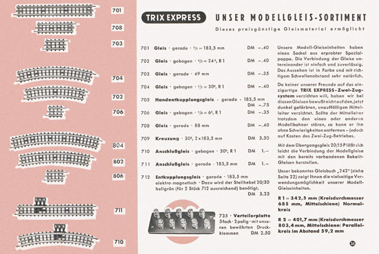 Trix Express Katalog 1958