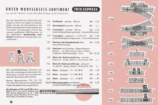 Trix Express Katalog 1958