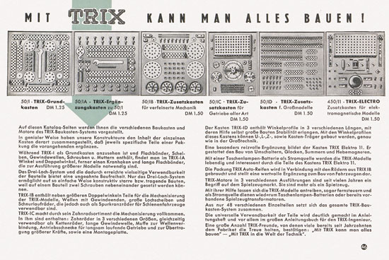 Trix Express Katalog 1958