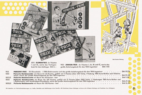 Trix Express Katalog 1958