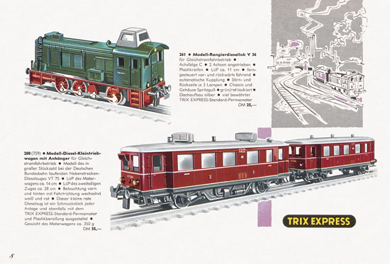 Trix Express Katalog Spur H0 1960-1961