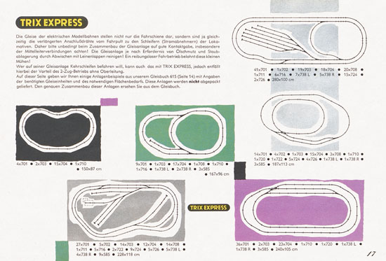 Trix Express Katalog Spur H0 1960-1961