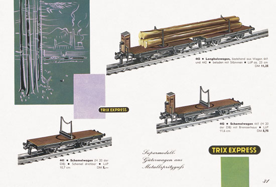 Trix Express Katalog Spur H0 1960-1961