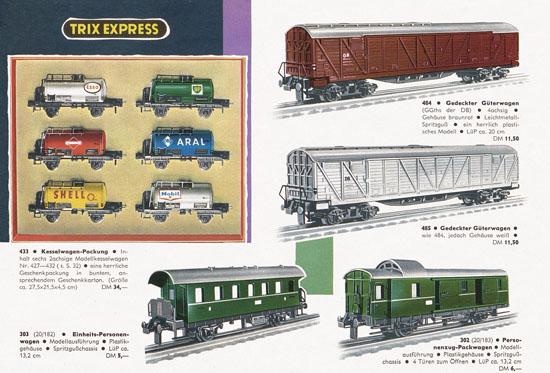 Trix Express Katalog Spur H0 1960-1961