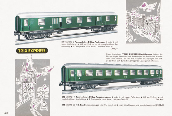 Trix Express Katalog Spur H0 1960-1961