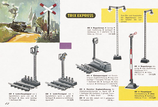 Trix Express Katalog Spur H0 1960-1961