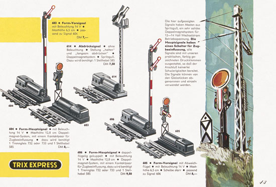 Trix Express Katalog Spur H0 1960-1961