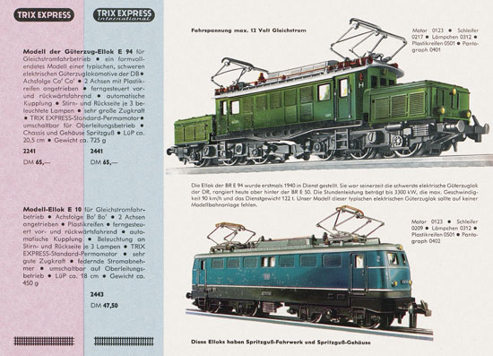 Trix Express Katalog 1964