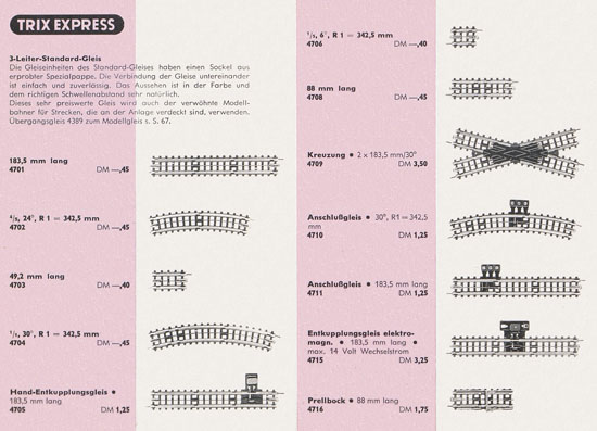 Trix Express Katalog 1964