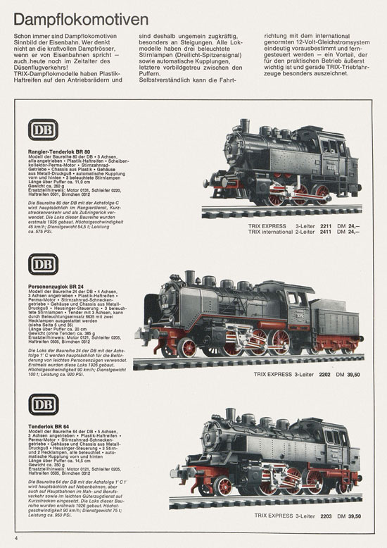 Trix Gesamtkatalog 1967