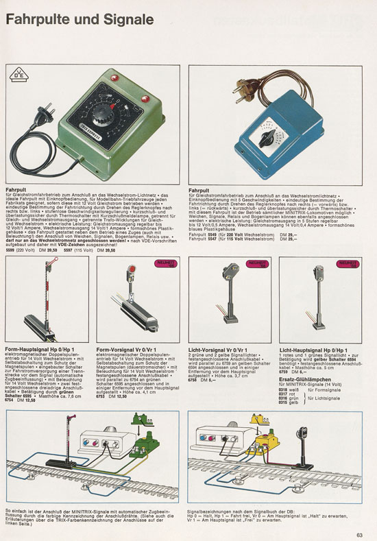 Trix Gesamtkatalog 1968