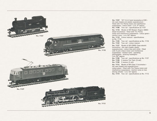 TRIX catalogue 1966