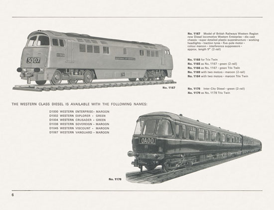 TRIX catalogue 1966