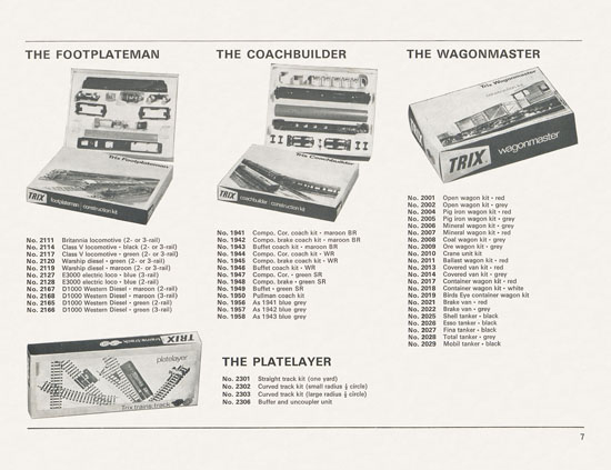 TRIX catalogue 1966