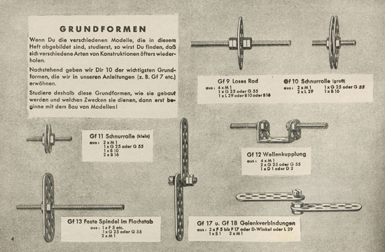 Trix Vorlagenbuch für den Elementrix 1952