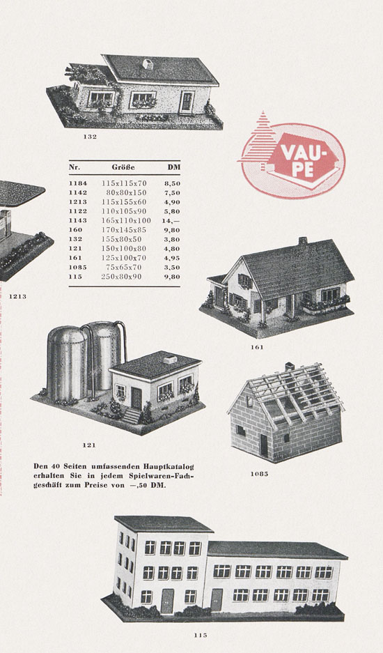 Vau-Pe Faltblatt 1957