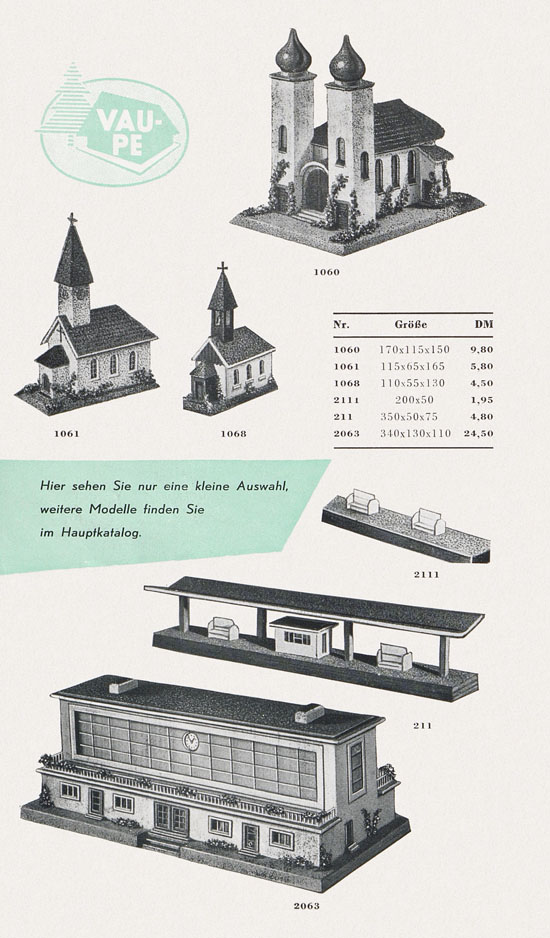 Vau-Pe Faltblatt 1957