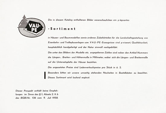 Seite 3 Vau-Pe Modelle 1958