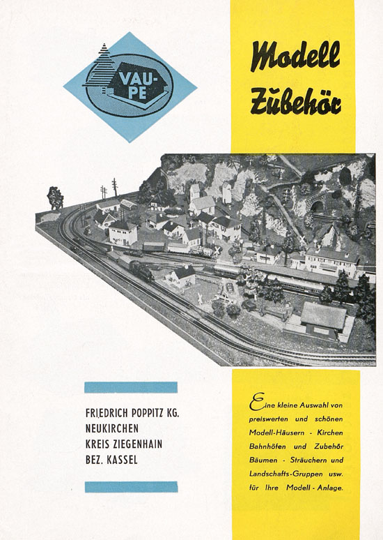 Vau-Pe Modellauswahl Zubehör 1960