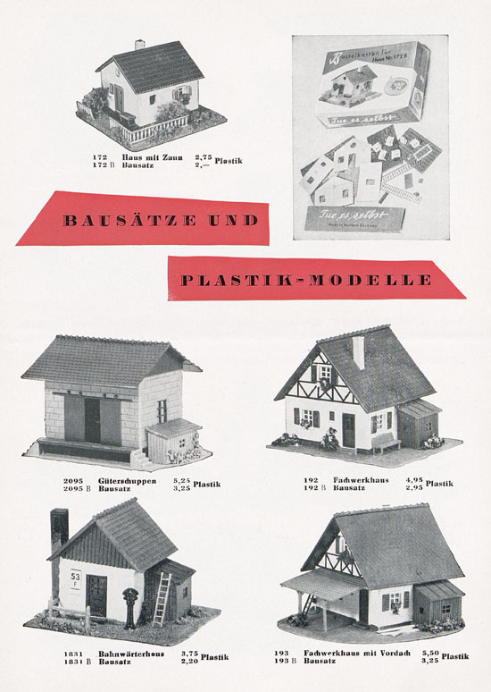 Vau-Pe Modellauswahl Zubehör 1960