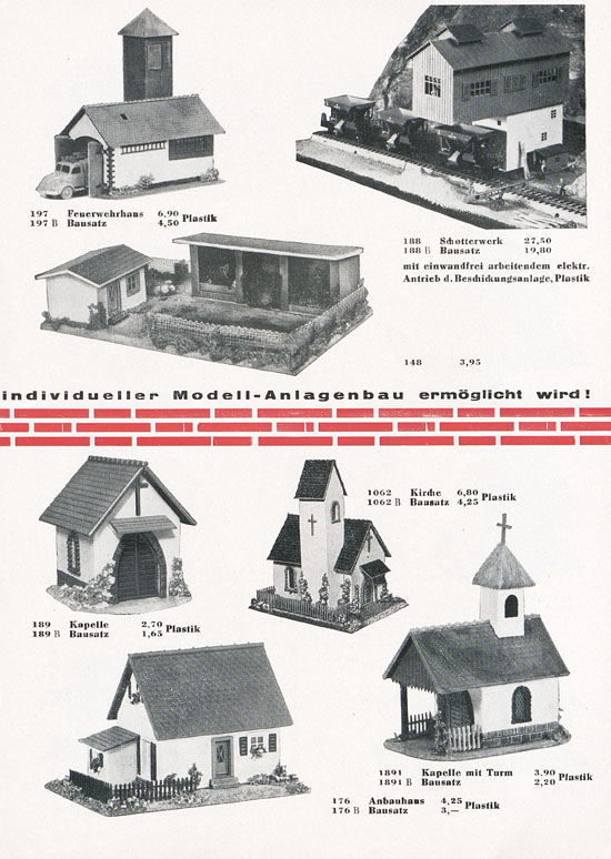 Vau-Pe Modellauswahl Zubehör 1960