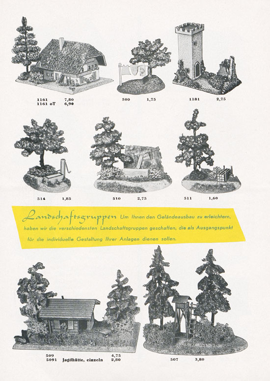 Vau-Pe Modellauswahl Zubehör 1960