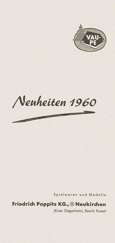 Vau-Pe Faltblatt Neuheiten 1960