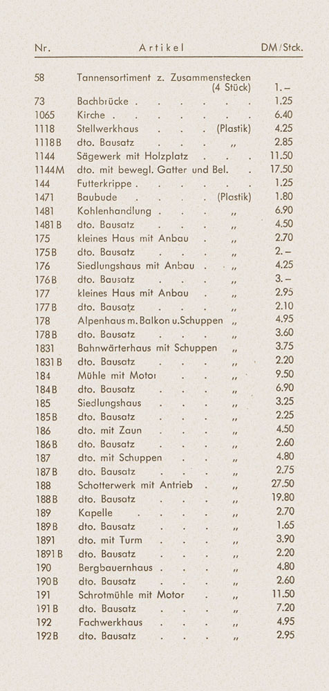 Seite 2 Vau-Pe Faltblatt Neuheiten 1960