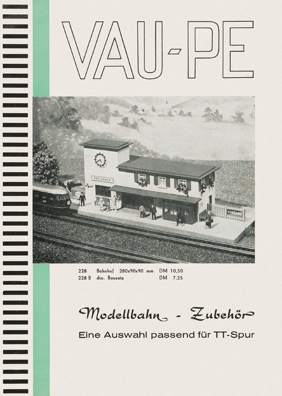 Seite 1 Vau-Pe Modellbahn-Zubehör Spur TT 1963