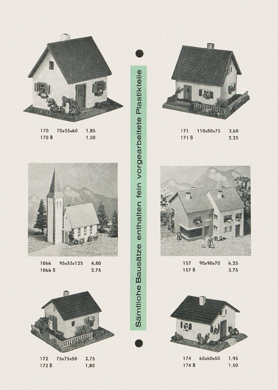 Vau-Pe Modellbahn-Zubehör Spur TT 1963