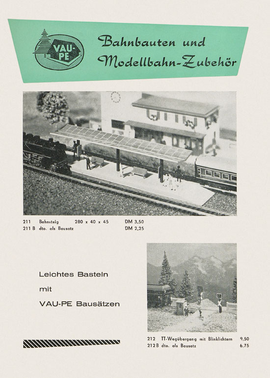 Seite 6 Vau-Pe Modellbahn-Zubehör Spur TT 1963