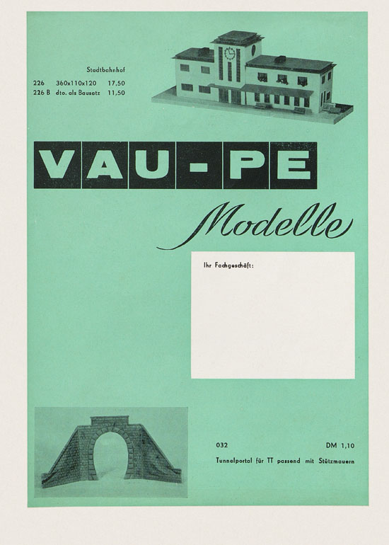 Seite 8 Vau-Pe Modellbahn-Zubehör Spur TT 1963