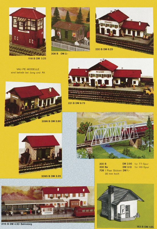 Seite 6 Vau-Pe Modellbahn-Zubehör 1965