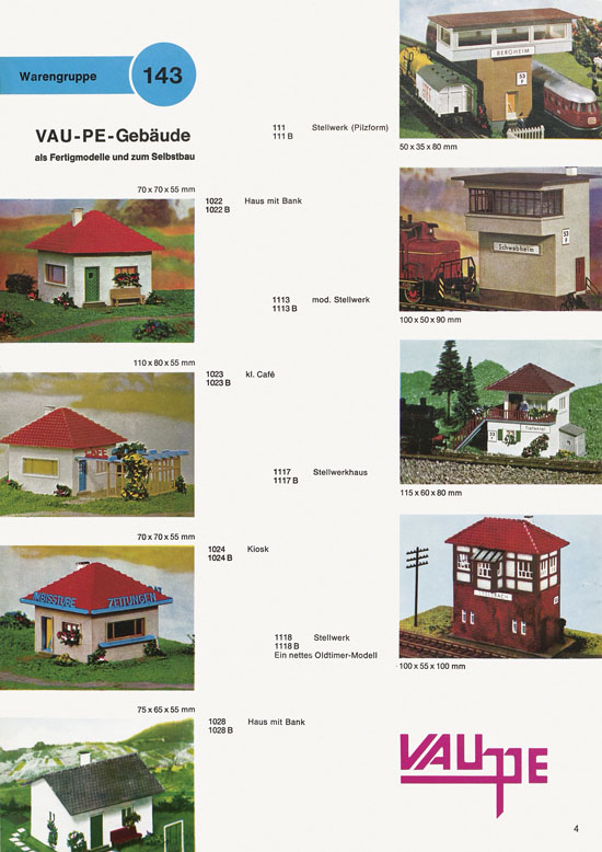 Vau-Pe Katalog um 1970