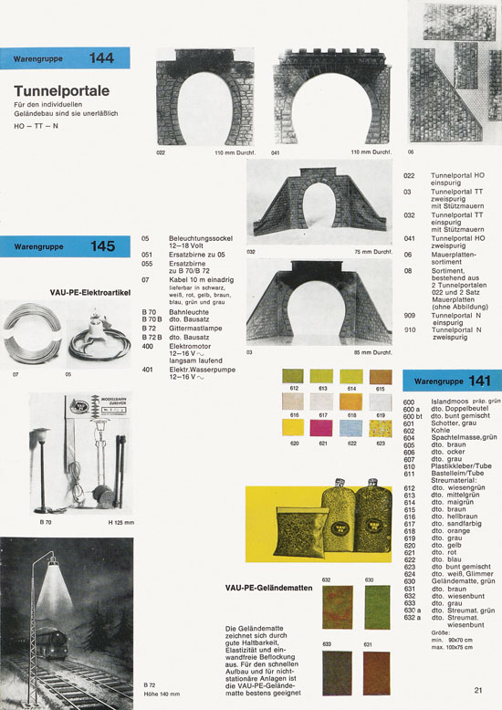 Seite 25 Vau-Pe Katalog um 1970