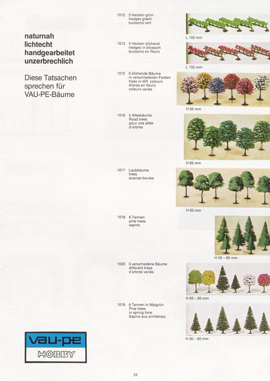 Seite 23 Vau-Pe Katalog 1984