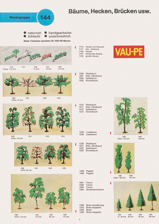 Seite 3 Vau-Pe Katalog 1973
