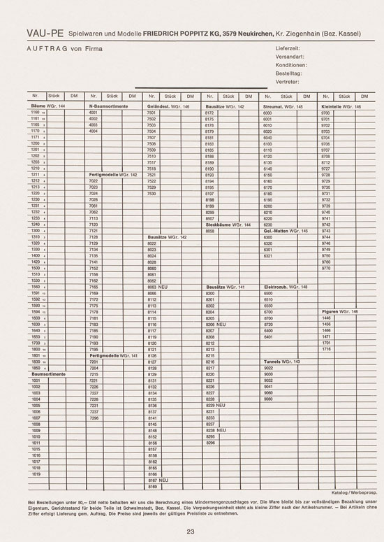 Seite 25 Vau-Pe Katalog 1973