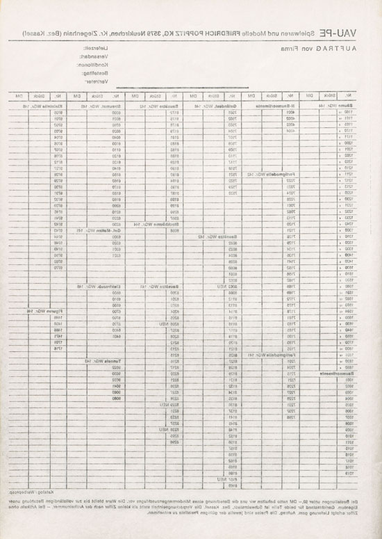 Vau-Pe Katalog 1973