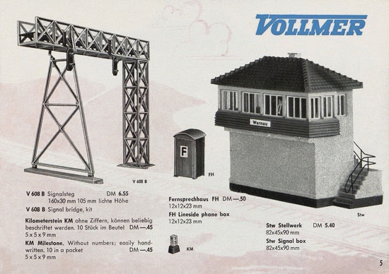 Vollmer Katalog 1958