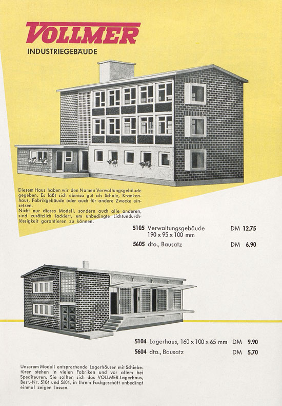 Vollmer Katalog 1960