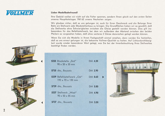 Vollmer Katalog 1961-1962